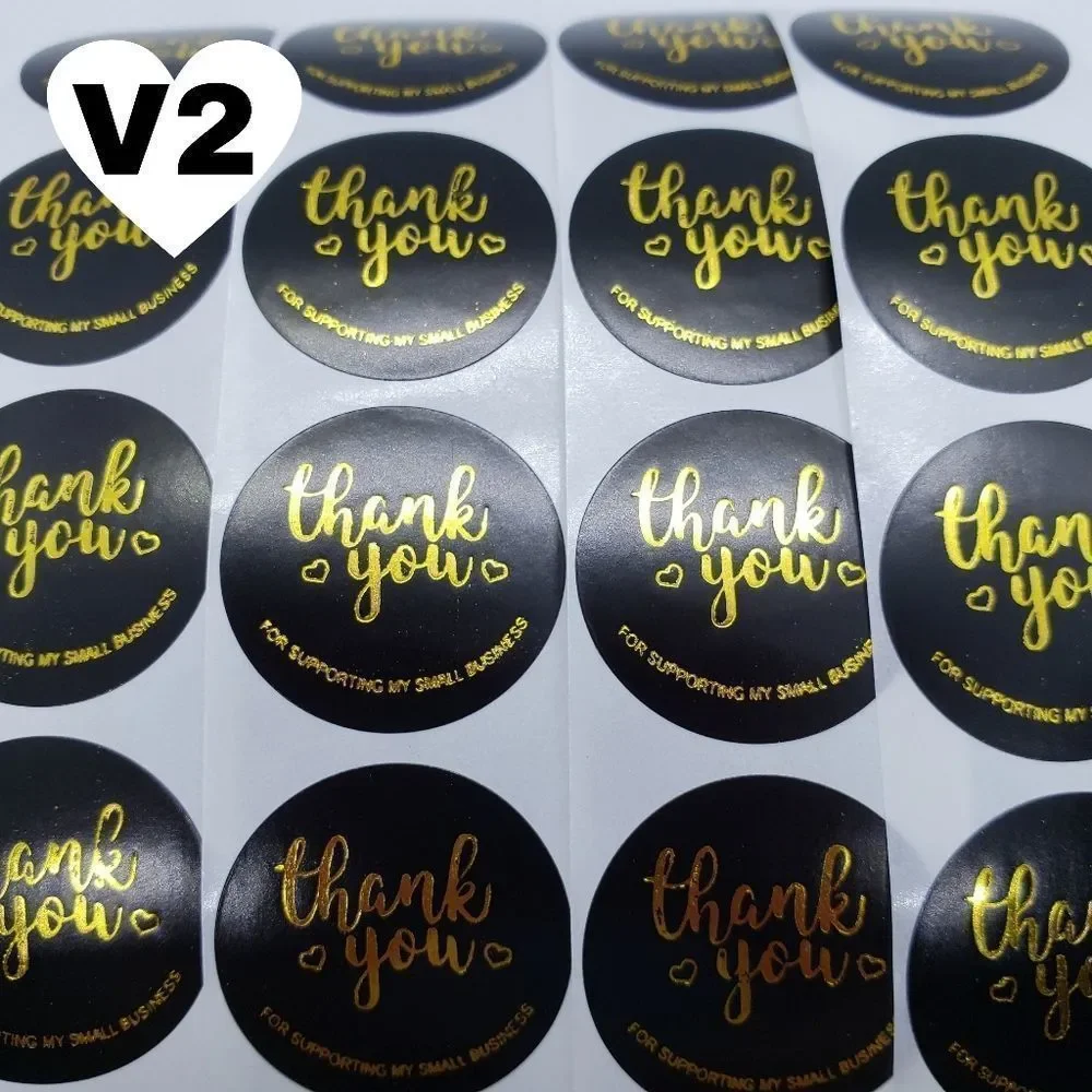8/$20 100ct Thank You Stickers Round 1